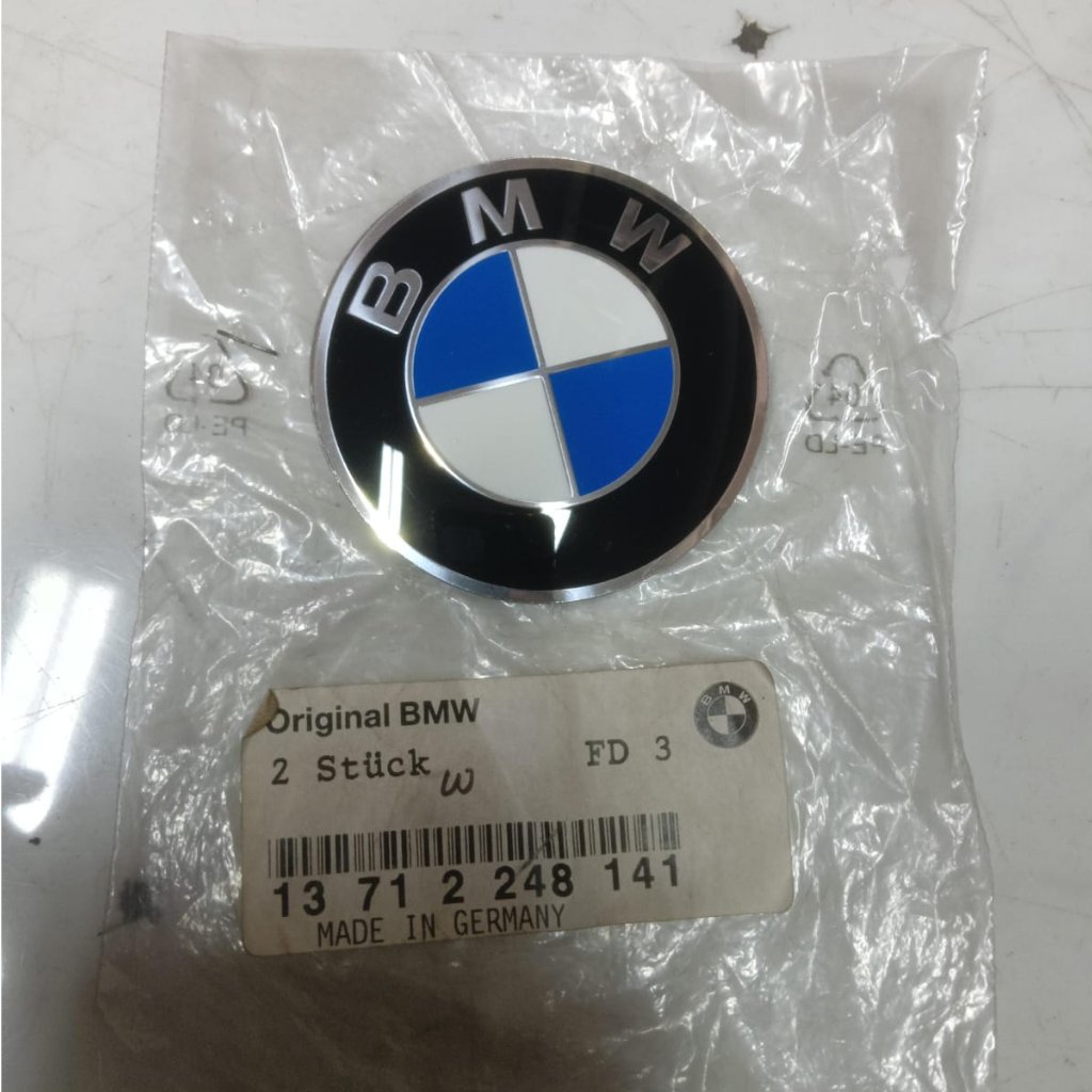 EMBLEM LOGO BMW STICKER VELG RODA BMW 13712248141 E38 E39 E46 ORIGINAL