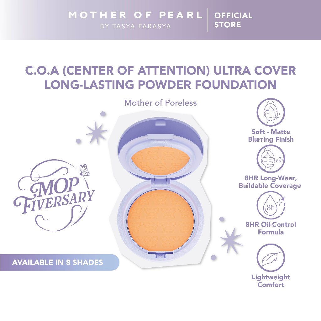 MOP - C.O.A Center of Attention Ultra Cover Long-Lasting Powder Foundation