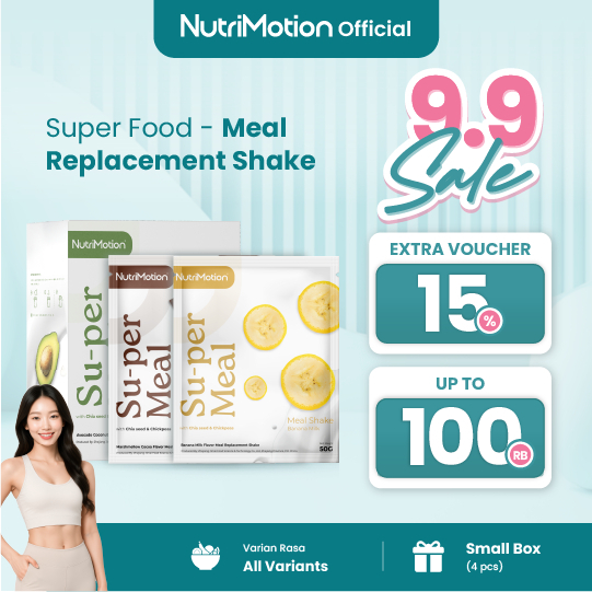 [Small Box] NutriMotion Su-per Meal - Pengganti Makan Diperkaya Chia Seed & Chickpeas