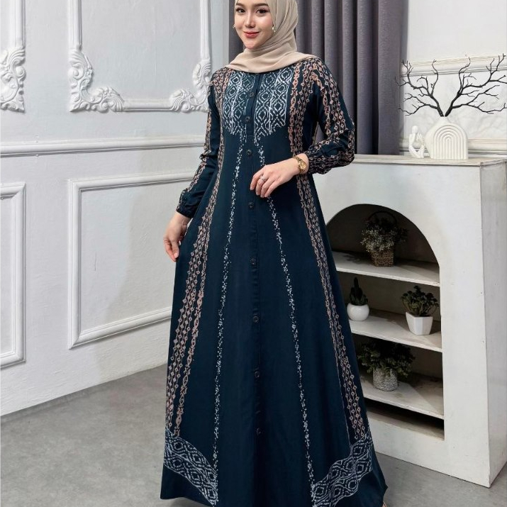 Gamis twill ori gamis cap pekalongan motif sangganan