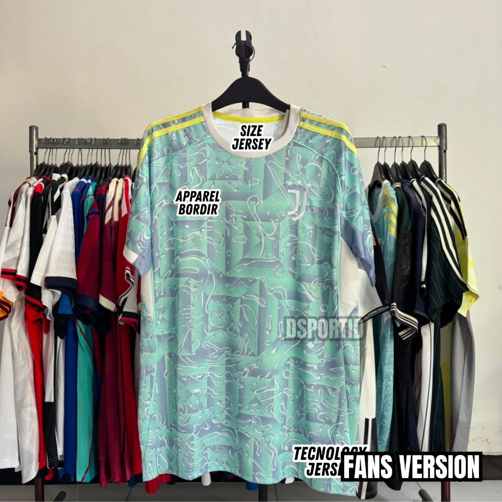 Fans Version Jersey Juventus Away 2025 2026 Baju Bola Dsport