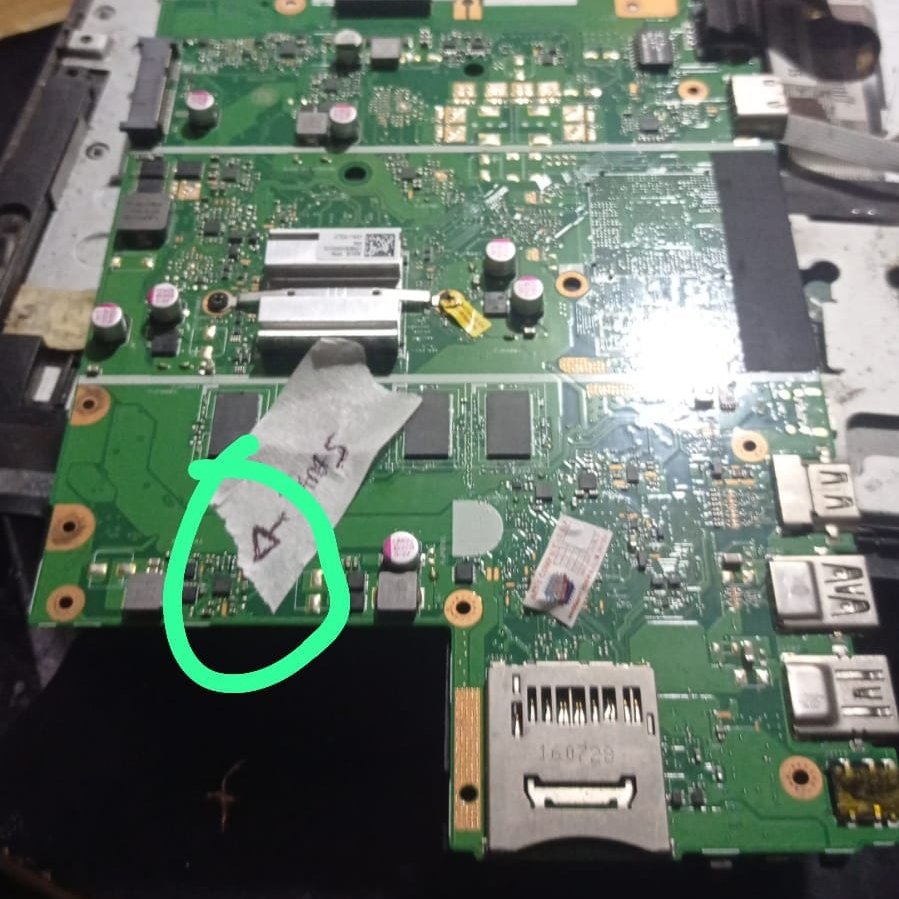 Motherboard asus x441s matot original