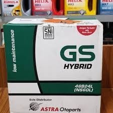 Aki Mobil 12V 45Ah GS Hybrid NS60L / NS60R | Aki Hybrid