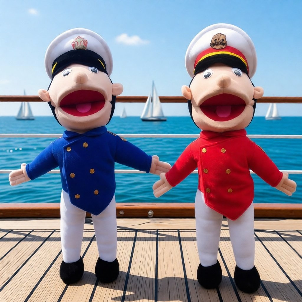 Boneka Tangan Mulut Gerak karakter AKMIL & AKPOL Puppet | Ventriloquis | Boneka Edukasi Mulut Gerak