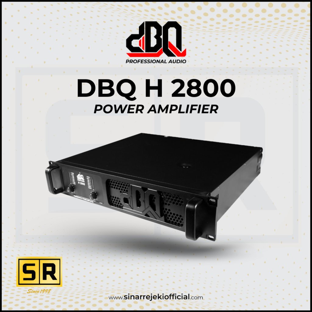 Power Amplifier DBQ H 2800 2 Channel Class / Kelas H