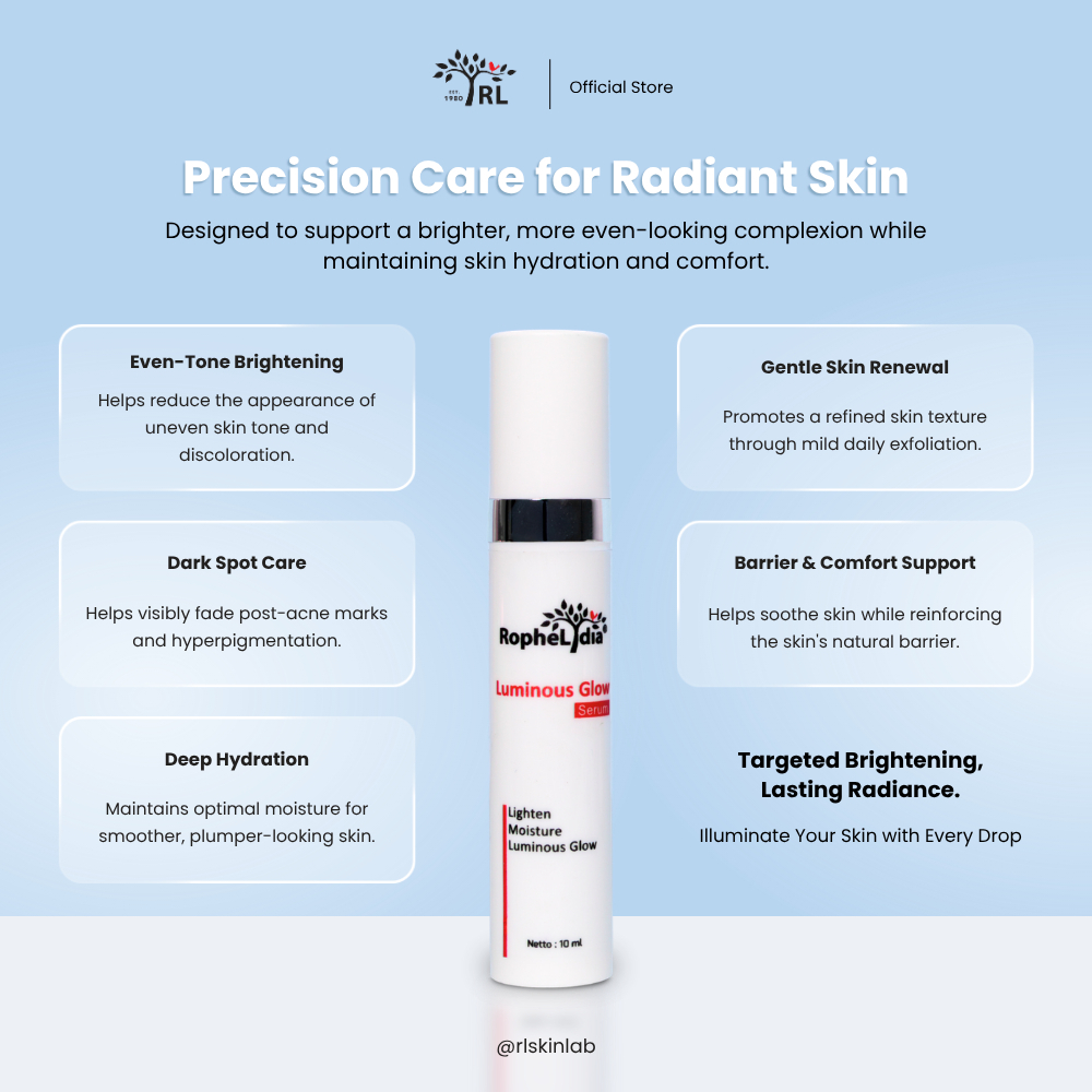 RL Luminous Glow Serum 10ml – Serum Pencerah Wajah Glowing & Sehat
