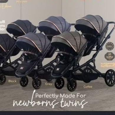 Stroller Babyelle duo evoque stroller kembar . tandem dua anak