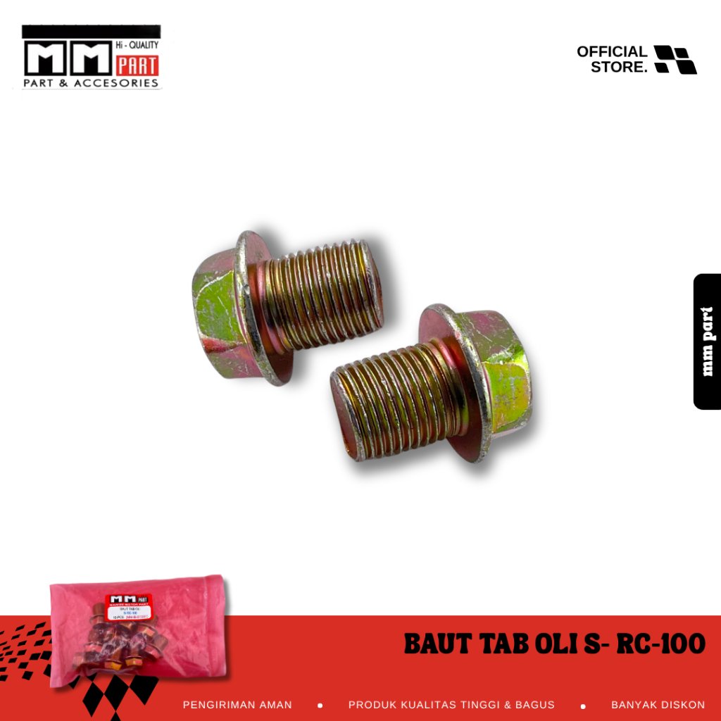 BAUT TAB TAP OLI PEMBUANGAN MESIN BAWAH SUZUKI RC 100