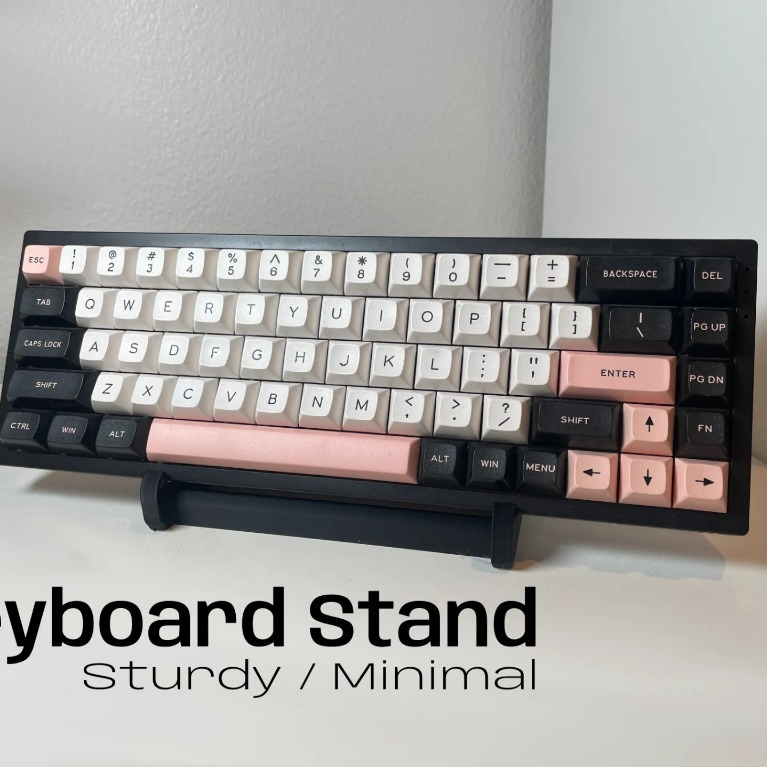 Stand Keyboard Mechanical Minimalis - Dudukan Keyboard PC Desktop Kokoh untuk Display & Desk Setup