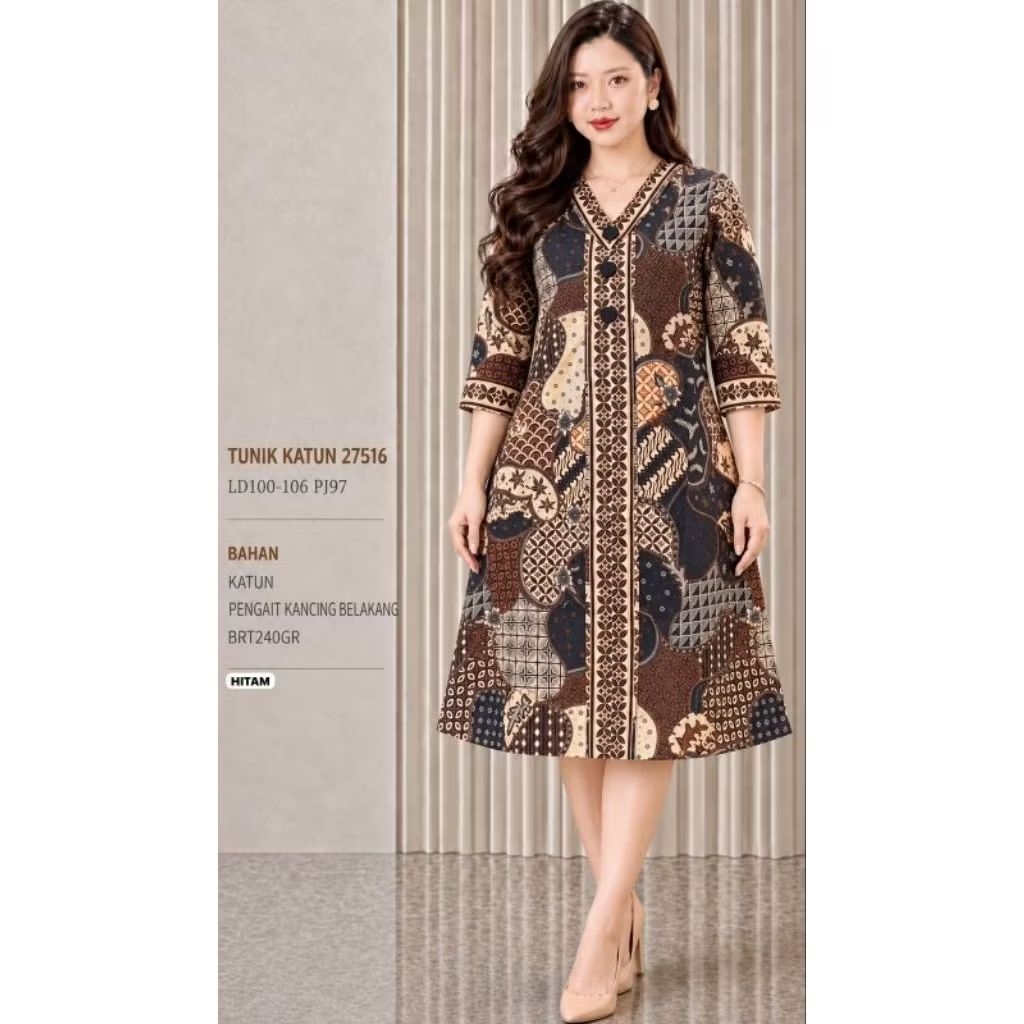 [Fz] BEST SELLER Dres batik KEKINIAN
