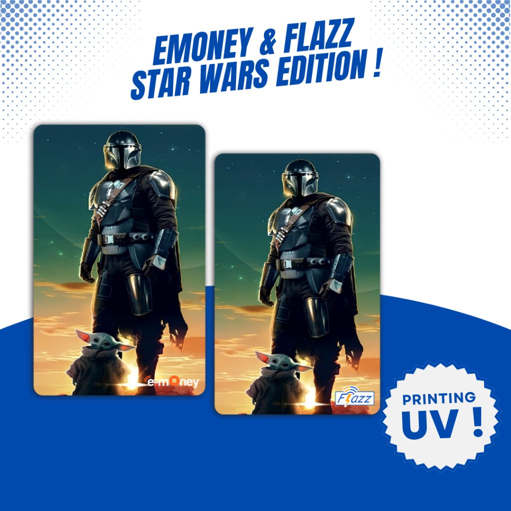 Kartu Flazz Emoney Custom Star Wars - Emoney Mandiri Flazz BCA Gen 2 Support NFC