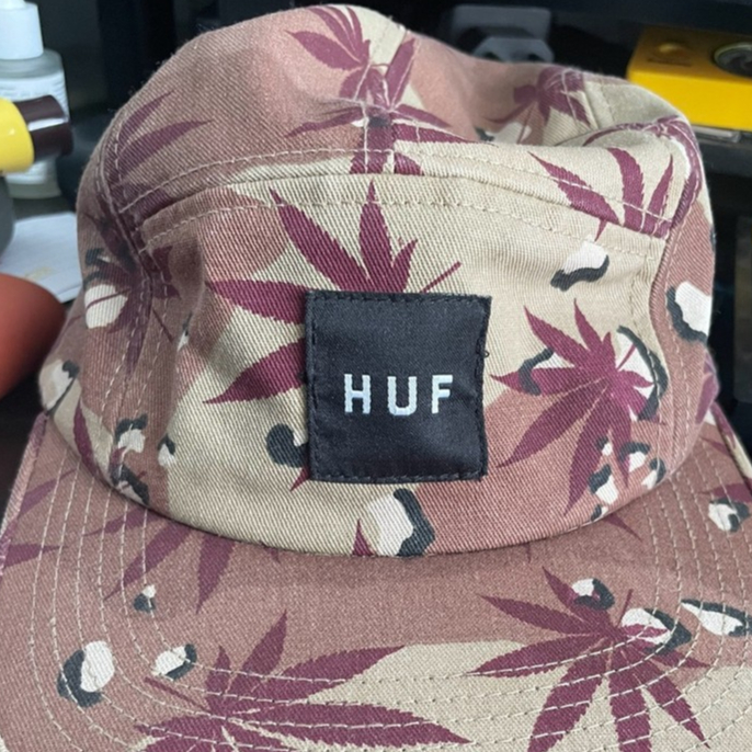 Topi HUF 5 panel cap Plantlife Desert Camo