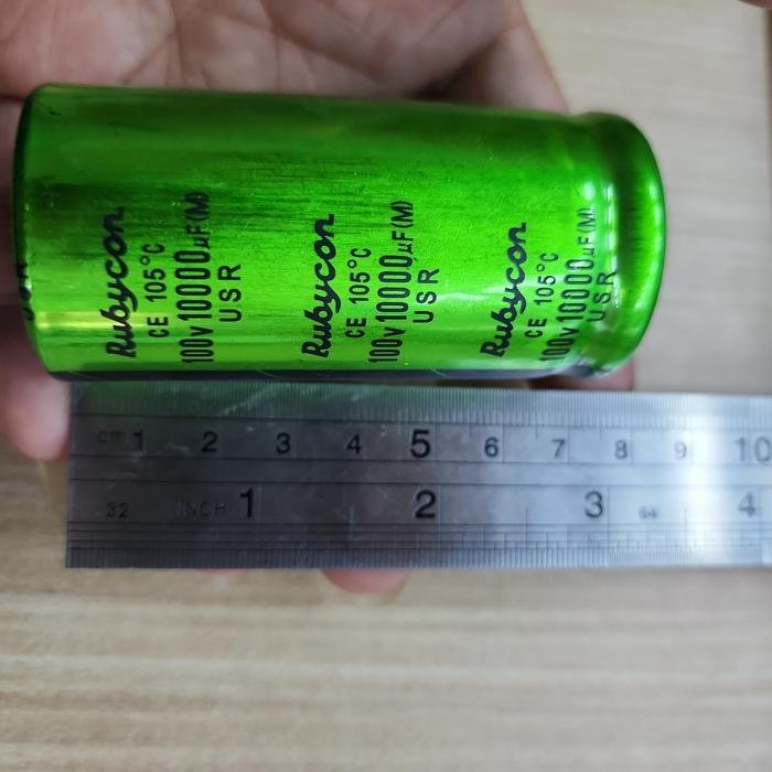 Elco 10000uf 100v Rubycon USR hijau Original