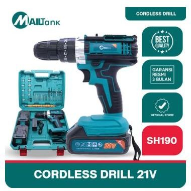 Mailtank SH190 / Mesin Bor Baterai Cordless Impact Drill Mailtank 21V SH-190