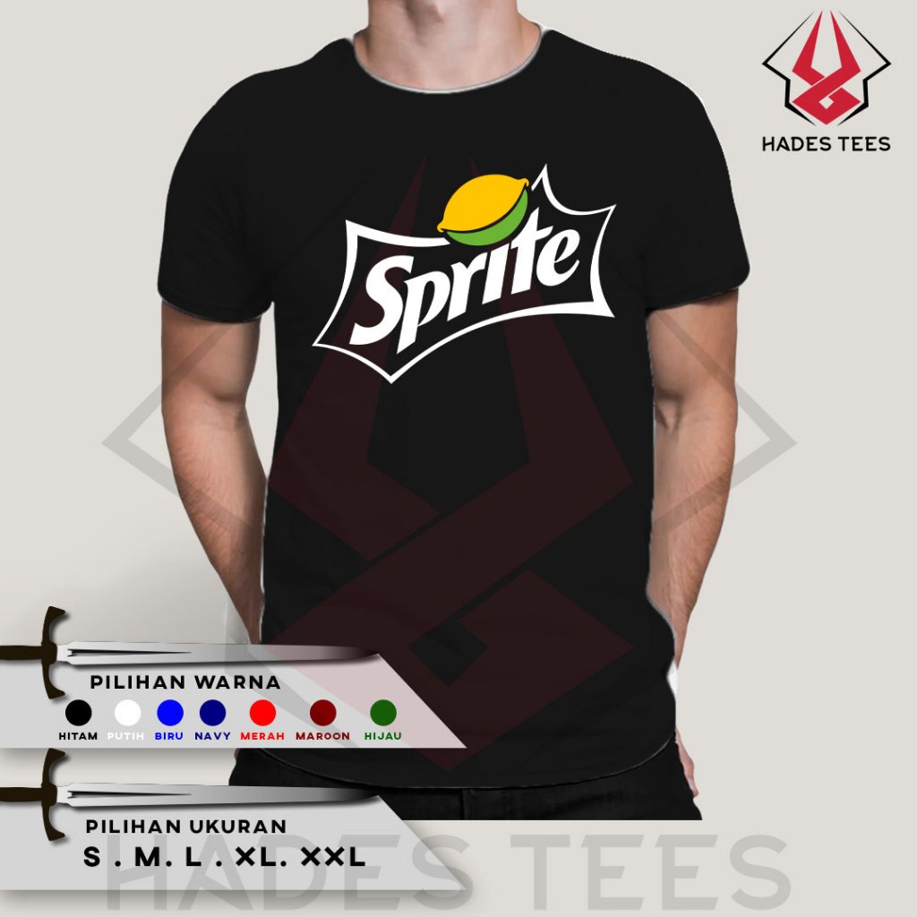Kaos Baju SPRITE Kaos Distro Combed 30S