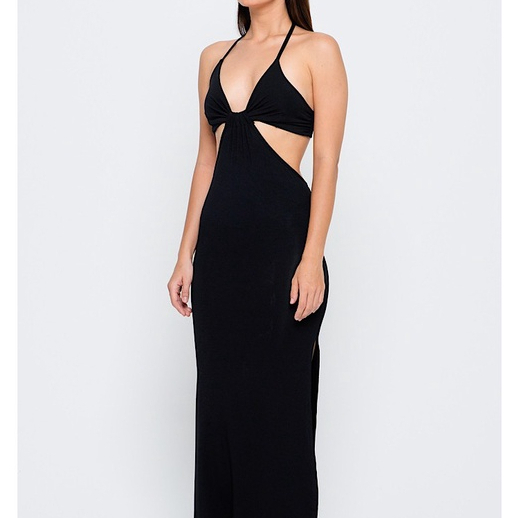Earth Circus - Freya Maxi Viscose Dress - Black