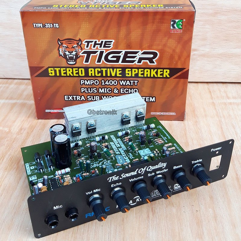 Kit Stereo Active Speaker The Tiger