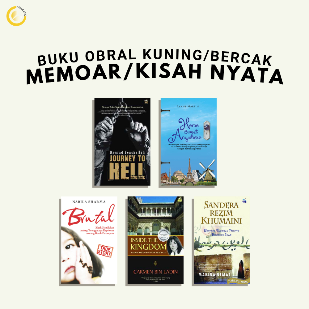 TB Gemilang - Buku Obral Kuning/Becak/Kusam - Kategori Memoar/Kisah Nyata
