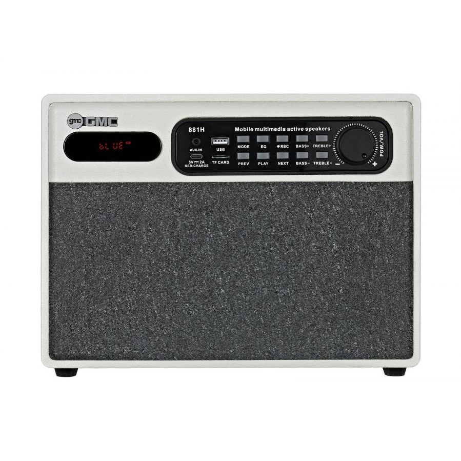Gmc Speaker Bluetooth 881H Karaoke Free 1 Mic Wireless Speaker 4inch 125W