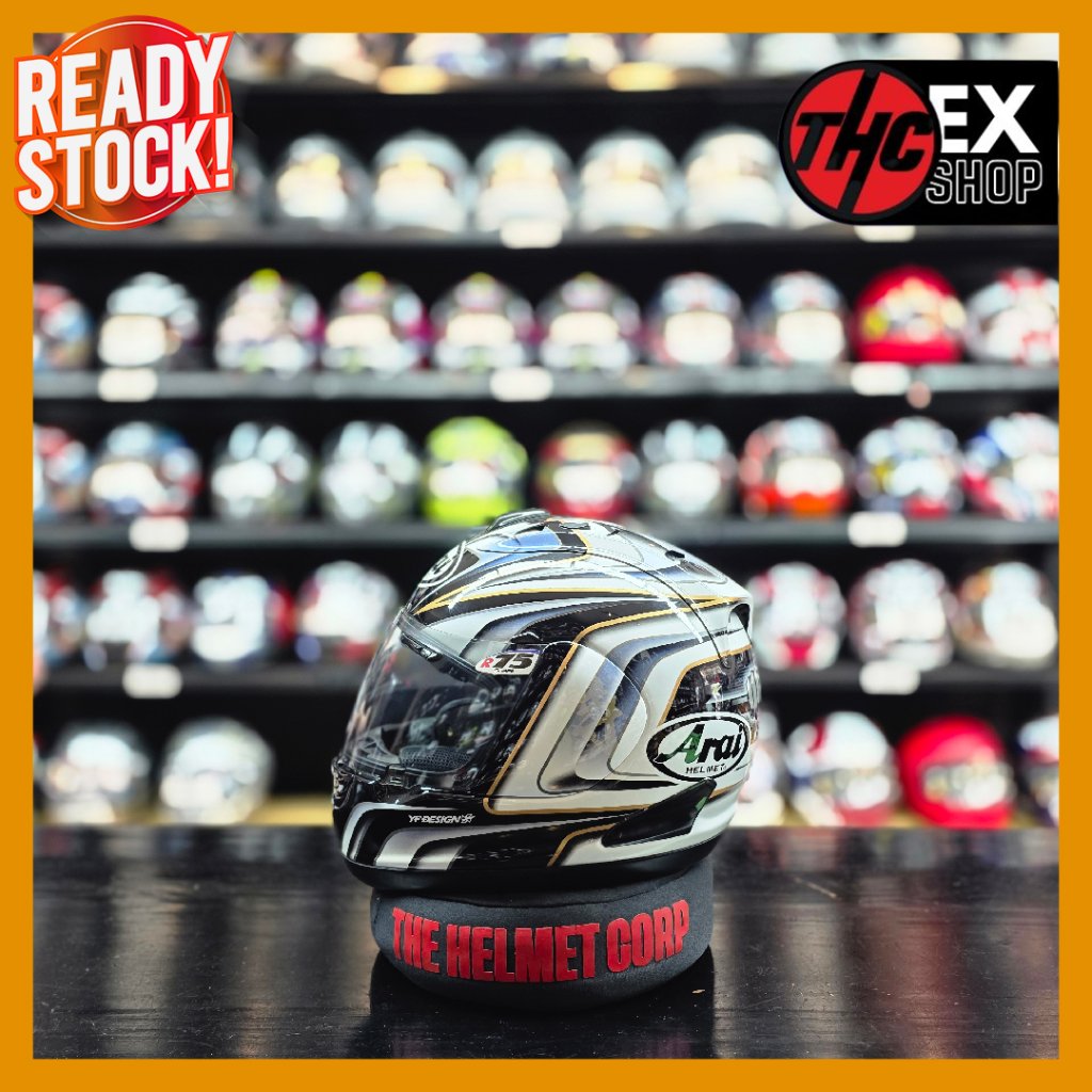 HELM ARAI RR5 AOYAMA WHITE SIZE L 2ND FULL FACE HELMET SECOND