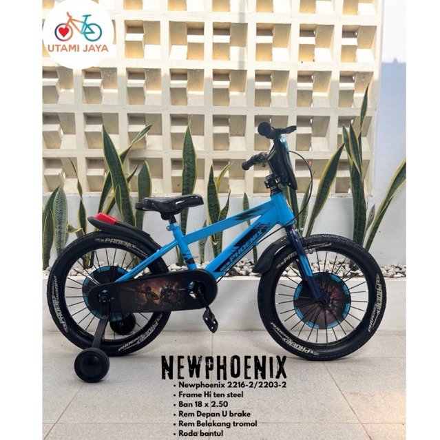 Sepeda anak cowok BMX ring 18  new phoenix 2216-2 | Sepeda bmx new Phoenix  2216-2 ukuran 18 inch