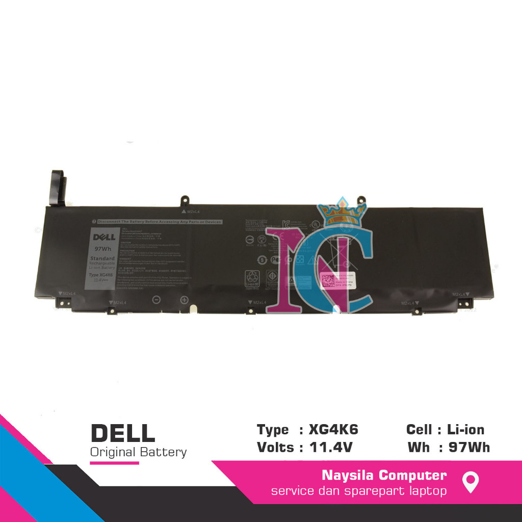 Baterai Battery Dell Precision 5750 5760 / XPS 9700 9710 97Wh - XG4K6