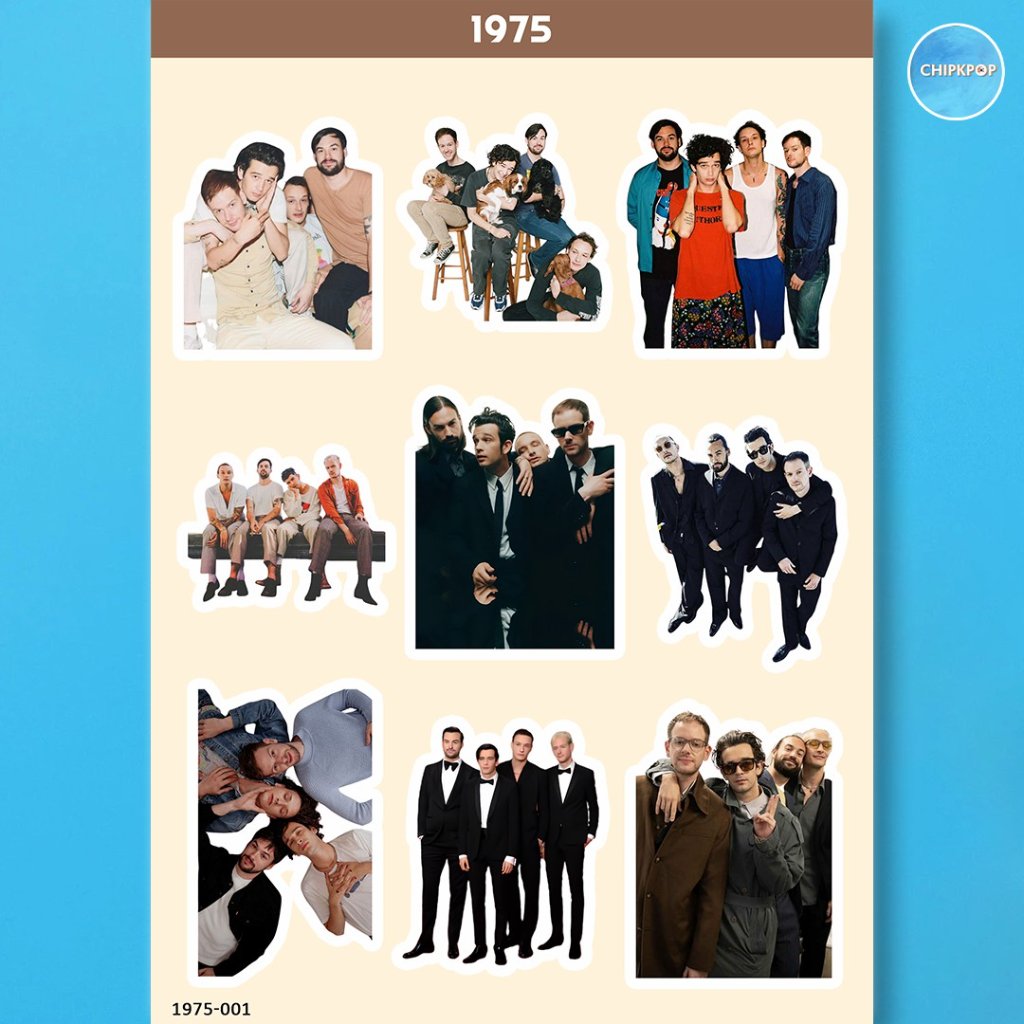 STICKER THE 1975 BAND WESTERN I THE 1975 BAND I STICKER BAND I STICKER BAND THE 1975 I PHOTOCARD THE