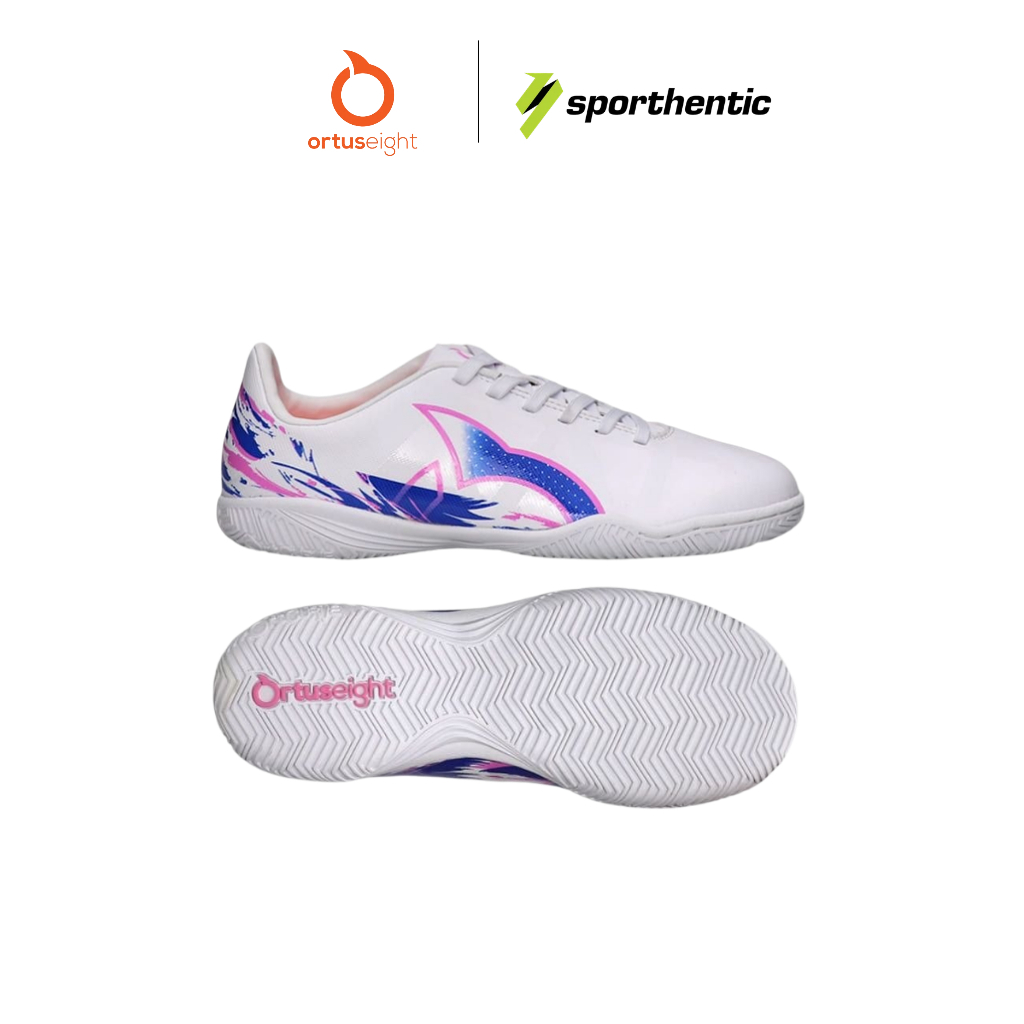 Ortuseight Sepatu Futsal Anak Catalyst Liberte V5 IN CH White Pink Vortex Indoor Lapangan Olahraga S