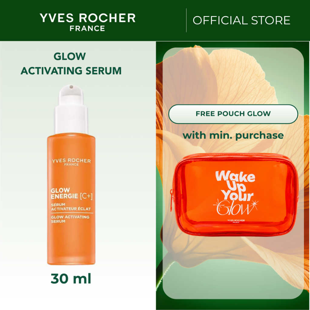 [NEW] Yves Rocher - Glow Activating Serum 30ml | Serum Vitamin C untuk Wajah Cerah, Halus & Merata
