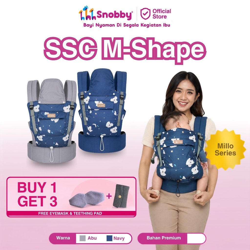 SNOBBY Gendongan Bayi SSC M-Shape Millo Series
