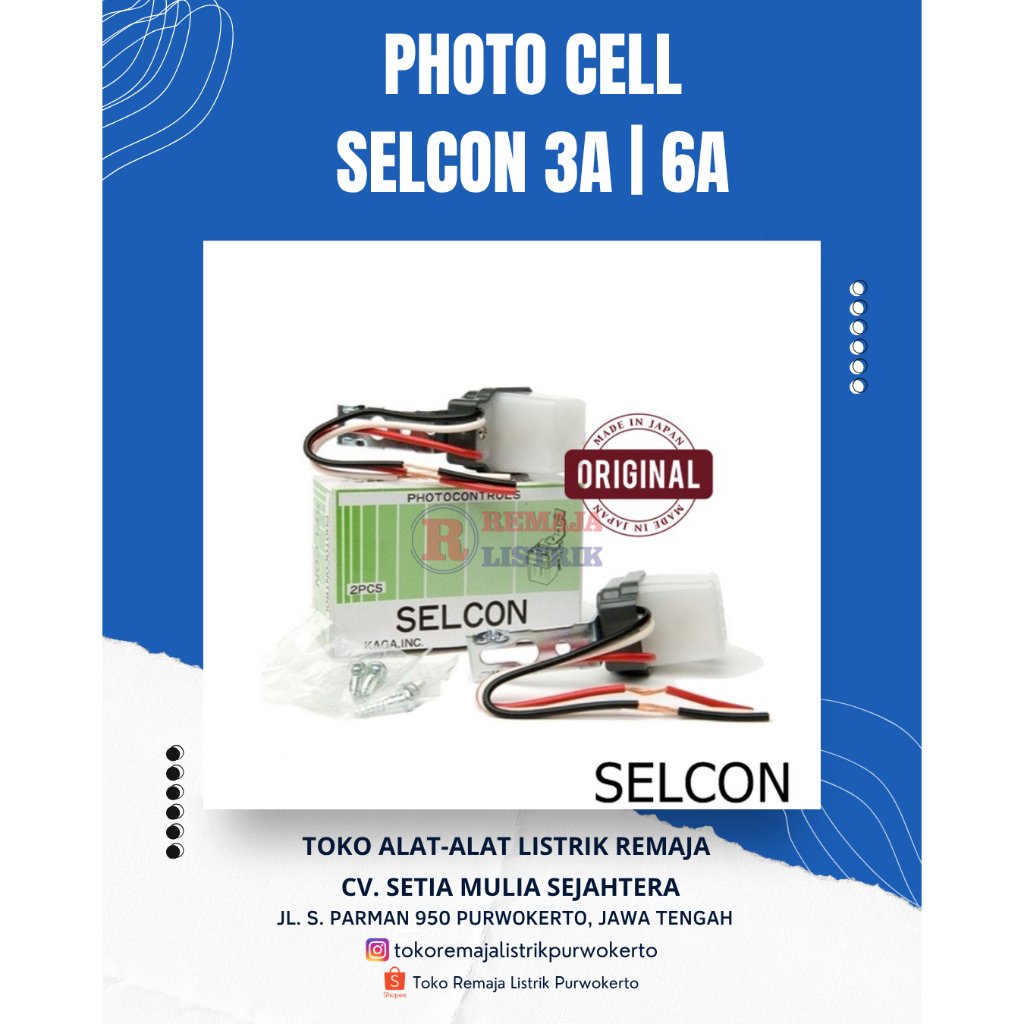 Selcon Photocell Sensor Cahaya 3A | 6A Original Selcon