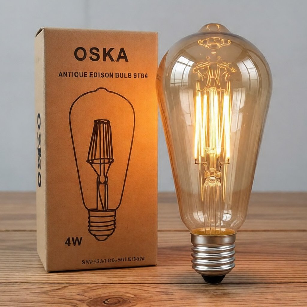 Lampu Filamen Oska 4W - Lampu Edison Warm White