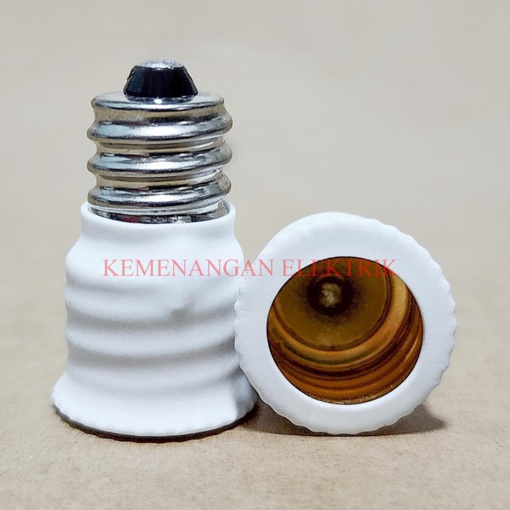 KONVERTER LAMPU FITTING E12 KE E14 LIGHT CONVERTER ADAPTER E12 TO E14
