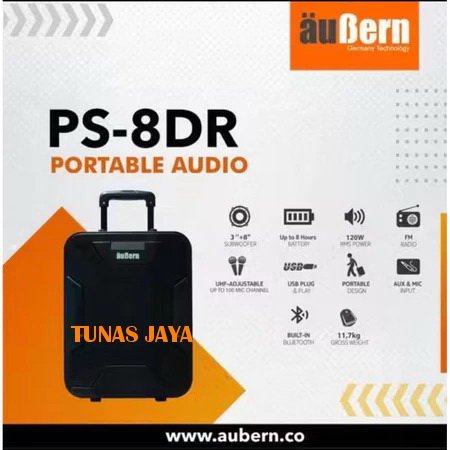 Speaker aktif portable Aubern PS8DR 8 inch speaker aubern PS 8DR / PS-8DR