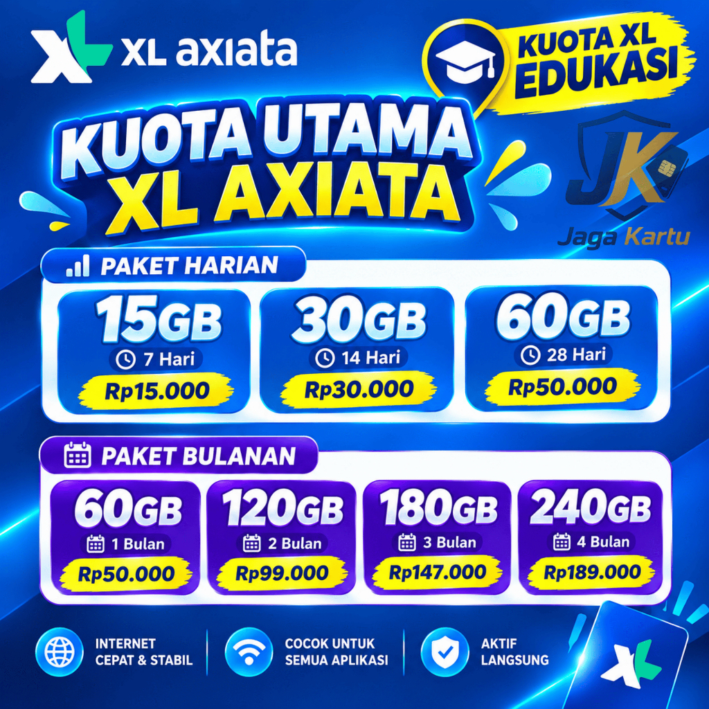 Kuota Utama XL AXIATA - Paket Edukasi
