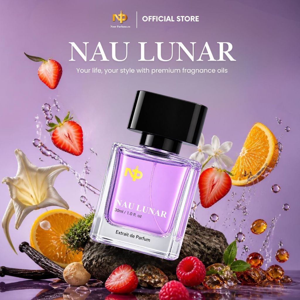 Parfum Wanita Extrait De Parfum 30ML NAU LUNAR - Aroma Buah Floral Sweet Fresh Mewah Tahan Lama