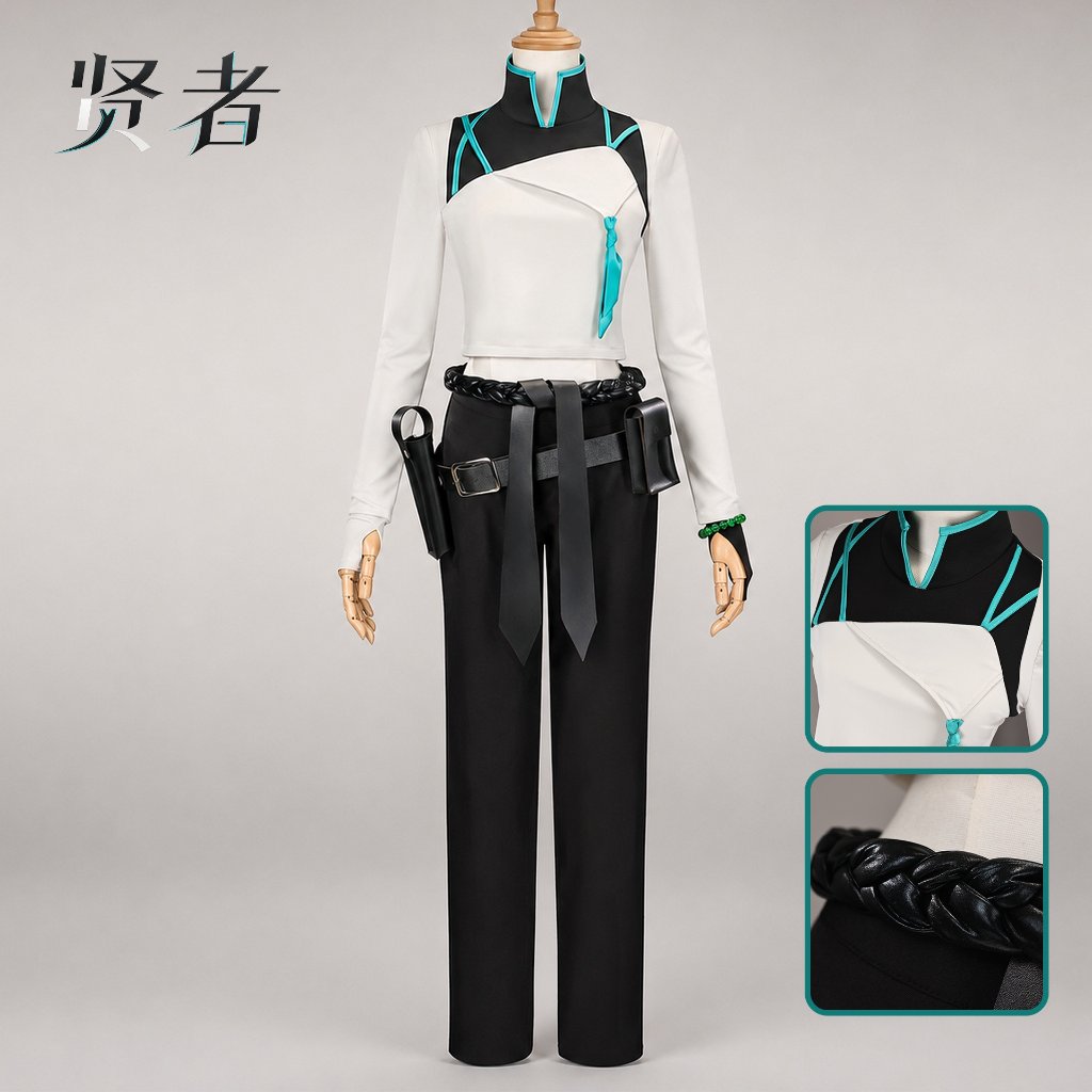 Valorant Costume Party Stage Performance Halloween Party Sage CG Skin Full Set Two Dimensional Game 