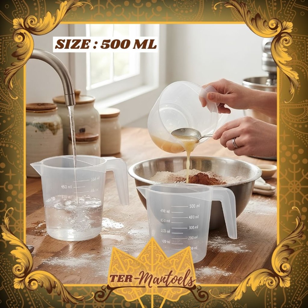 Varian Gelas Ukur 500 Ml Gelas Ukur Plastik Gelas Takar Plastik Mengukur