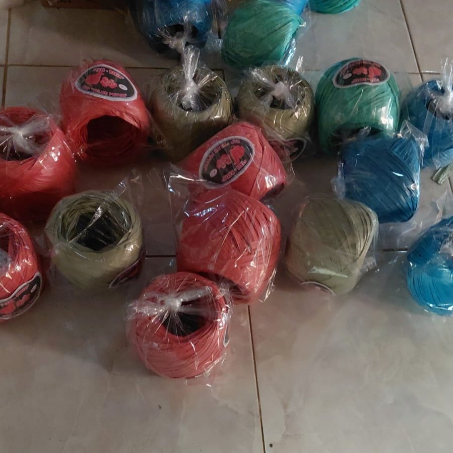 GROSIR Tali Rafia 1kg BISA PILIH WARNA // Tali Rafia Warna-Warni 1 kg