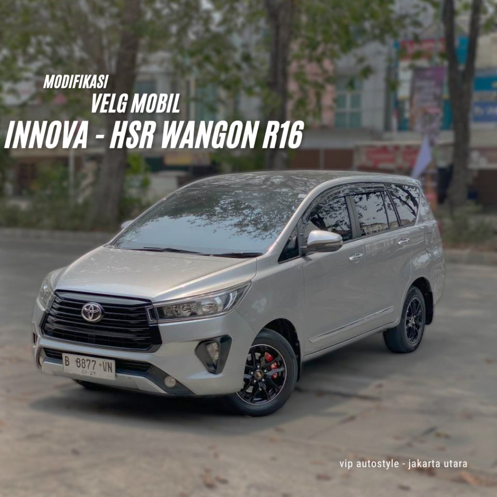 Velg Mobil Toyota Innova HSR Wangon R16 Hitam Modifikasi Velg Mobil | bisa tuker tambah