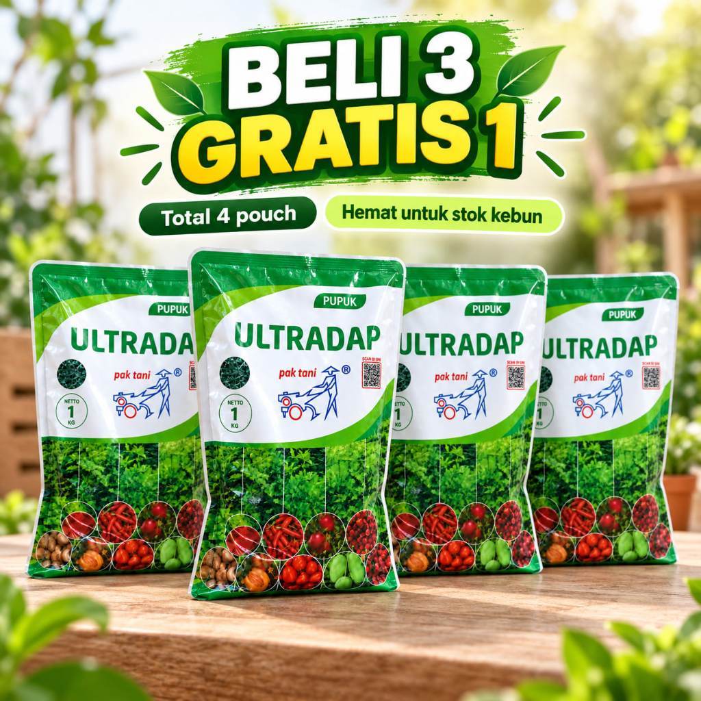 ULTRADAP Pak Tani 1KG Beli 3 Gratis 1 – Pupuk Fosfor & Nitrogen