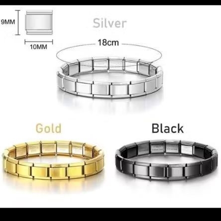 Gelang Rantai Jam Tangan | Gelang TITANIUM model PER Pria Wanita