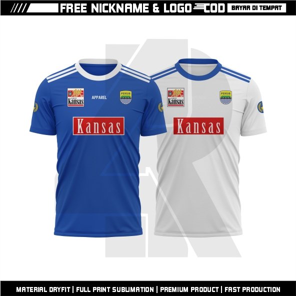 Jersey Persib Bandung Vintage 1997 - 1998 Gratis Pasang Nama Dan Nomor Full Sponsor & Full Printing