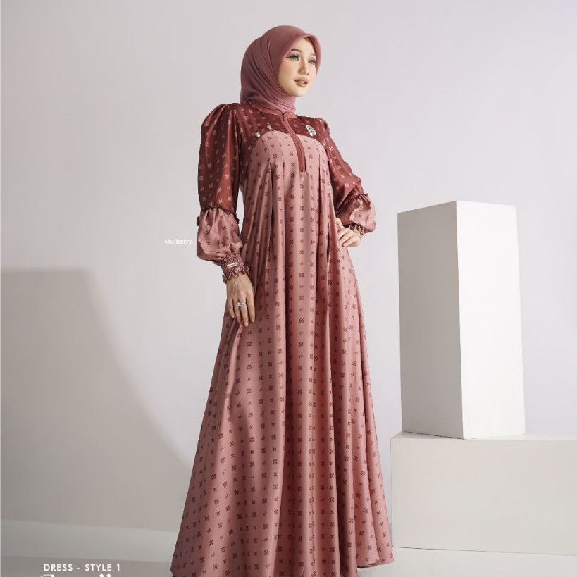 AXELLE STYLE 1  DRESS DAN KAFTAN  BY NADHEERA LUXURY // NADHEERA COLLECTION