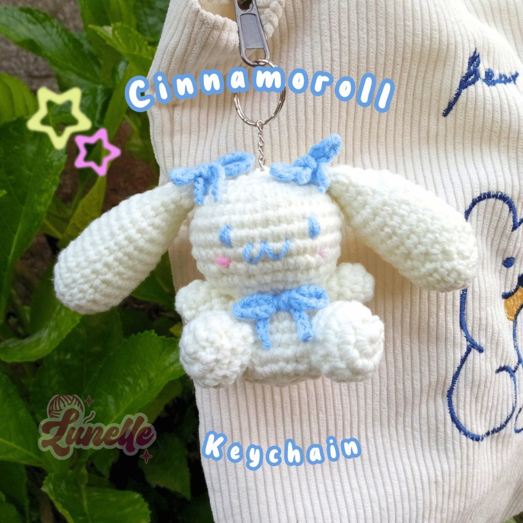 Cinnamoroll Crochet Keychain | Cute Keychain | Cinnamoroll | Keychain | Crochet