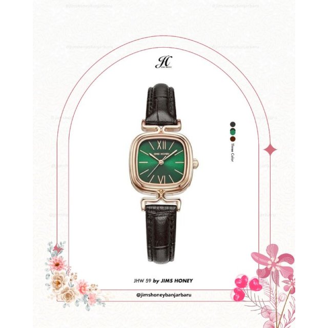 JHW 59 JAM TANGAN WANITA TERBARU JIMSHONEY BANJARBARU (BISA COD)