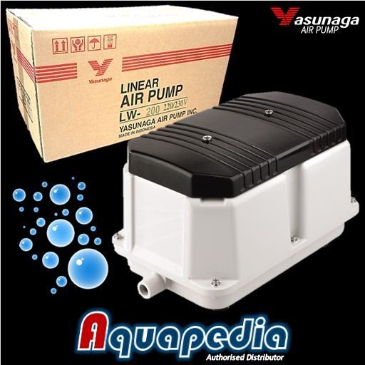 Yasunaga LW-200 Pompa Udara High Performance Pump Aquarium/Kolam/Limbah Yasunaga LW200 Aquapedia Sho