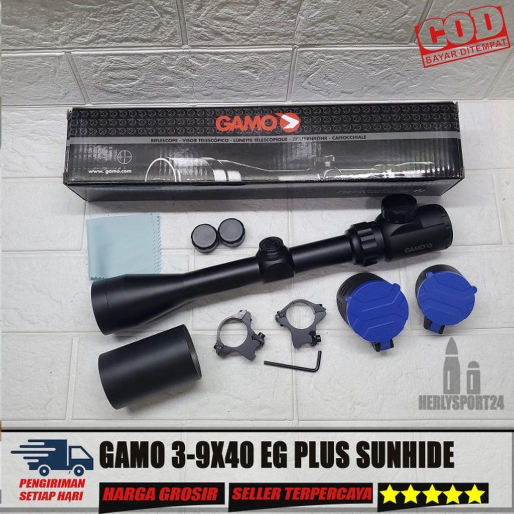 teleskop spike 4-16x50 aol murah telescope Tahan Getar murah mildot - PAKAI SUNHIDE