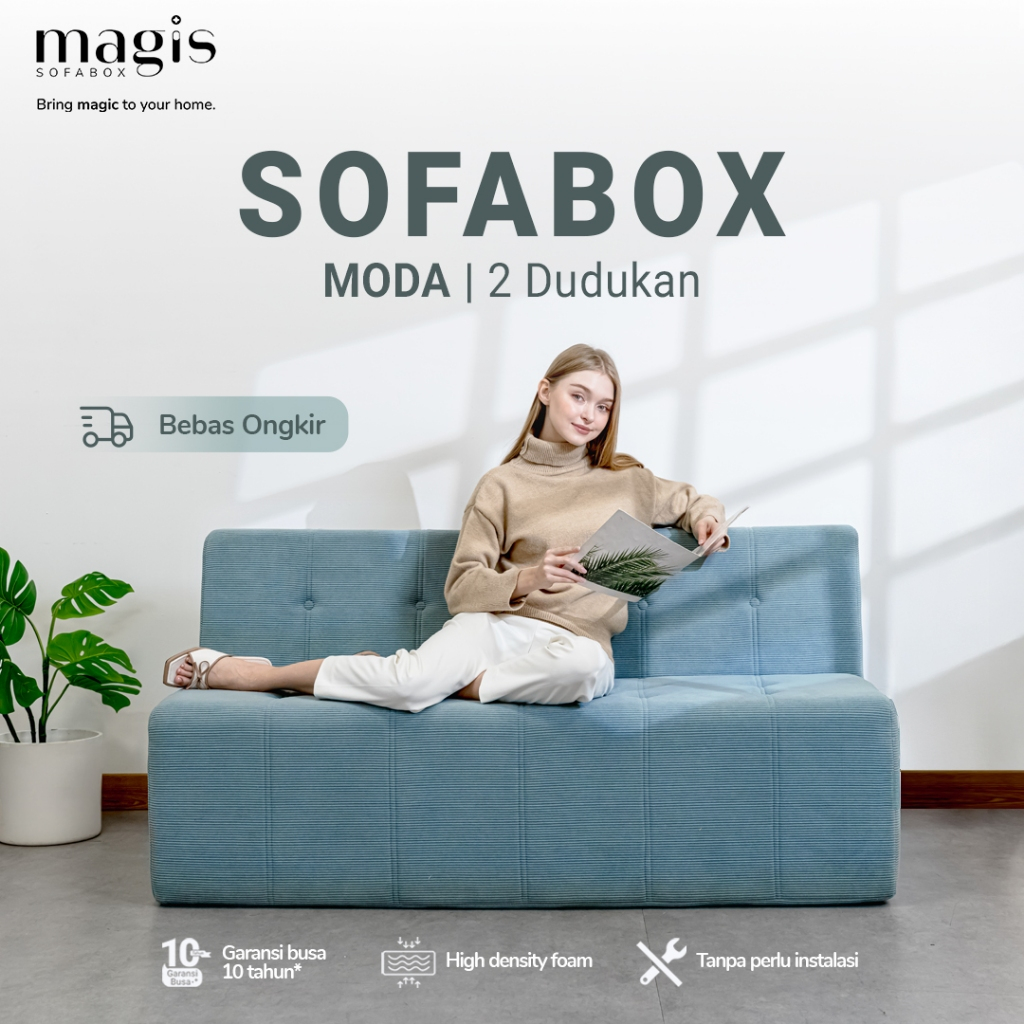 Quantum Magis Sofabox MODA 3 Dudukan | Sofa 3 Seater Minimalis