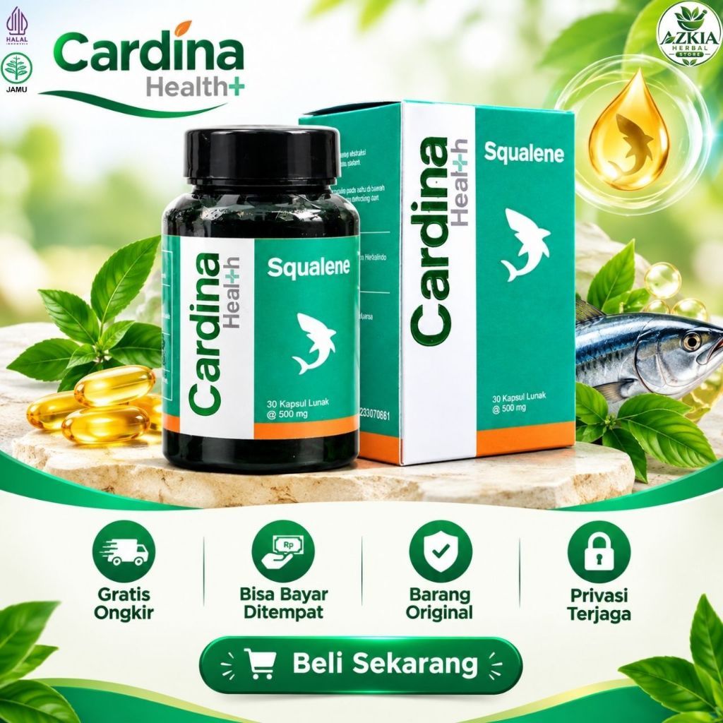 Cardina Squalene Suplemen Antioksidan 30 Softgel